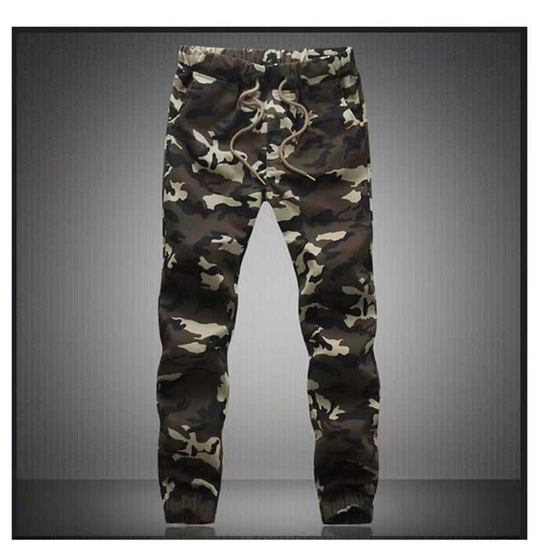 M-5X 2025 Mens Jogger Autumn Pencil Harem Pants Men Camouflage Military Pants Loose Comfortable Cargo Trousers Camo Joggers