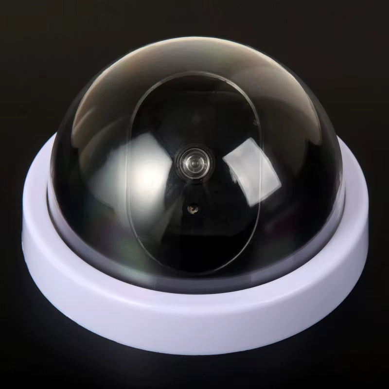 Creative Black Plastic Dome CCTV Dummy Camera Flashing Led Fake Camera Power via AA Battery Surveillance Security System