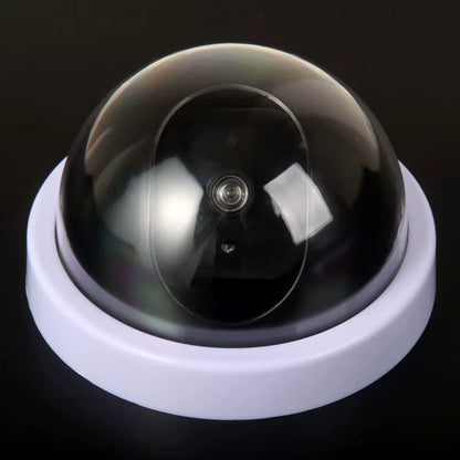 Creative Black Plastic Dome CCTV Dummy Camera Flashing Led Fake Camera Power via AA Battery Surveillance Security System