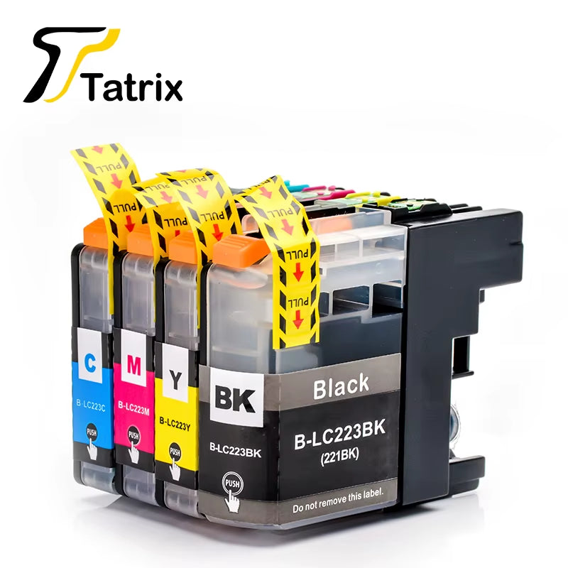 Tatrix with Chip LC223 LC221 Compatible Ink Cartridge for  MFC-J4420DW/J4620DW/J4625DW/J480DW/J680DW/J880DW Printer