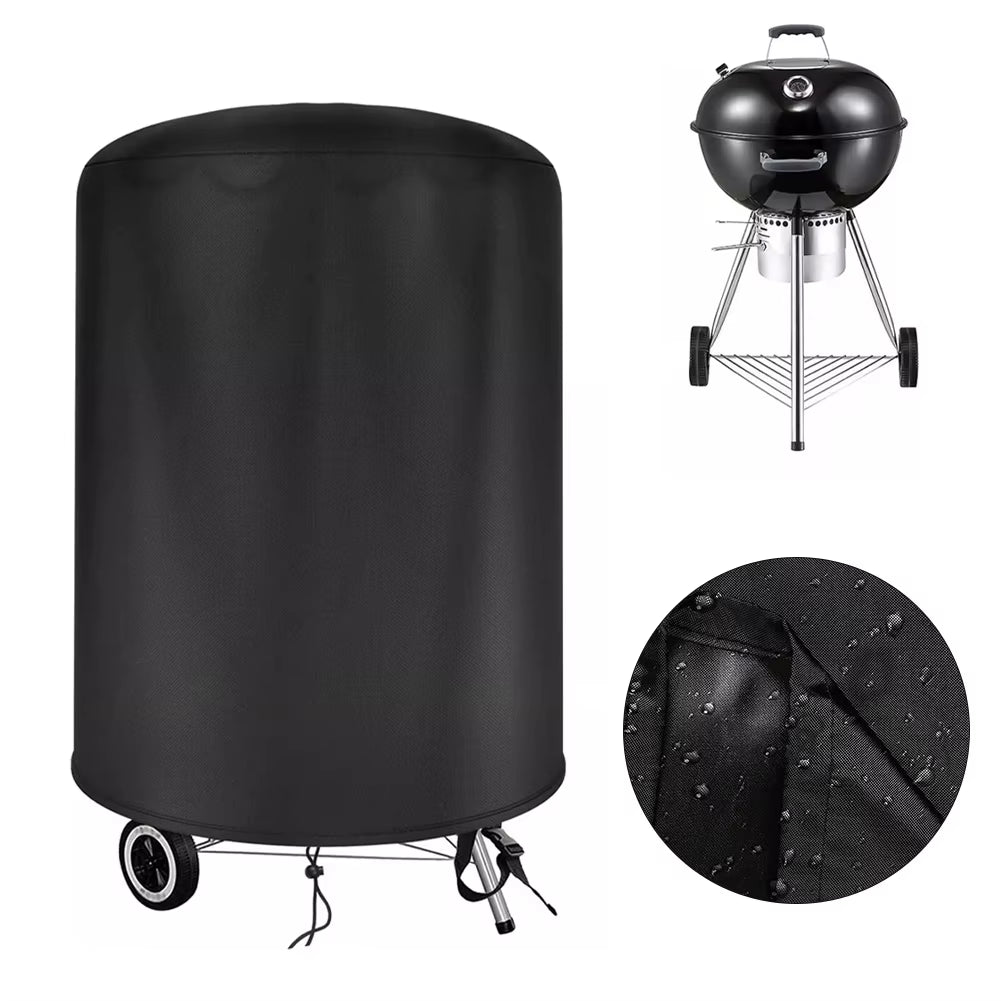 1Pcs Kettle BBQ Cover for Raweao Kettle BBQ Cover for Weber 57Cm Outdoor Waterproof Barbecue Cover round BBQ Coverings