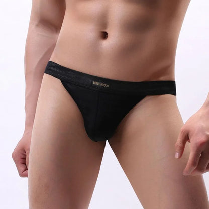 Men Sexy Lace Transparent Thongs Underwear Briefs Bikini G-String Jocks Underwear Shorts Exotic T-Back B1138
