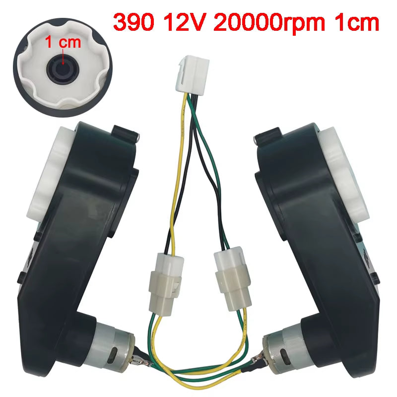 Children'S Electric Car Gearbox with 12V and 6V DC Motor,Kid'S Car Engine 550 and 390, High Speed Motor for Remote Control Car
