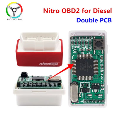 15% Fuel save Ecoobd2 Nitro Obd2 for Benzine Petrol Gasoline Cars Eco OBD Diesel Nitro OBD2 Chip Tuning Box Plug&Driver