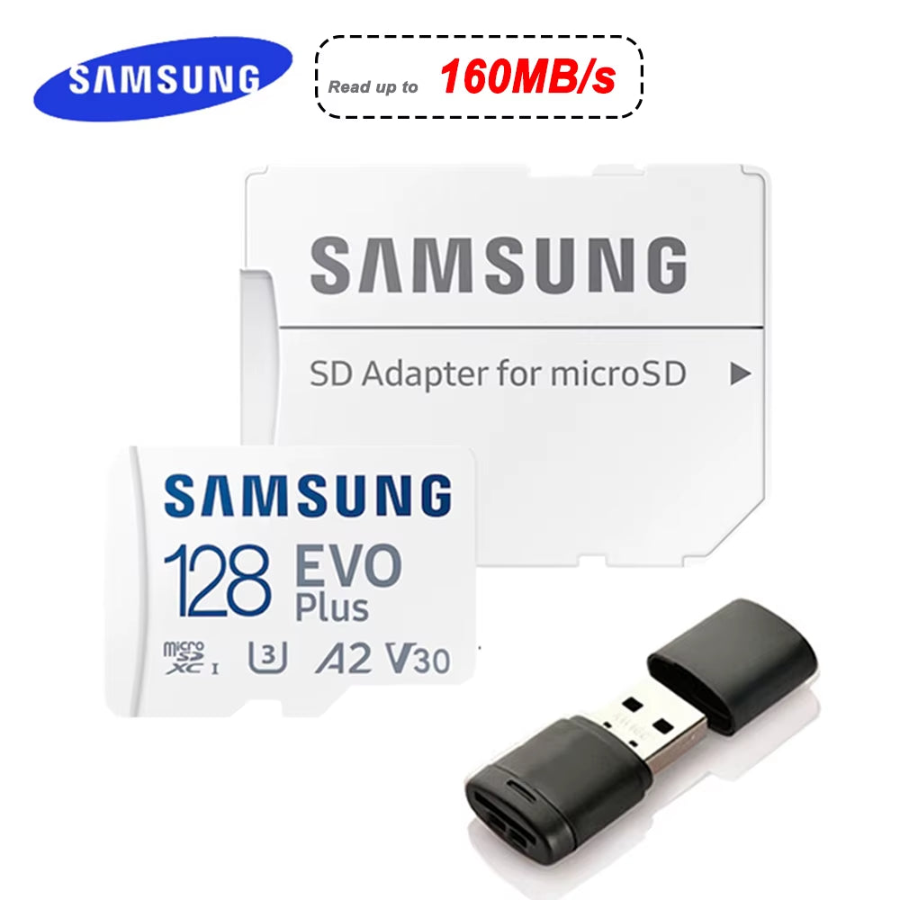 EVO plus Micro SD Card 128GB 64GB 512GB 256GB Micro SD Pro plus Flash Memory Card SD Memory U1 U3 4K Microsd TF Cards