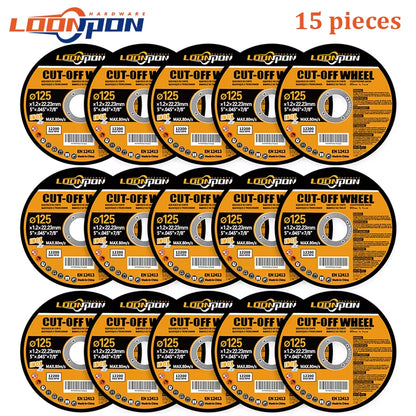 125Mm Cutting Disc Metal Cut off Wheel Angle Grinder Disc Slice Fiber Reinforced Grinding Blade Cutter for Metal Iron 5-50Pcs