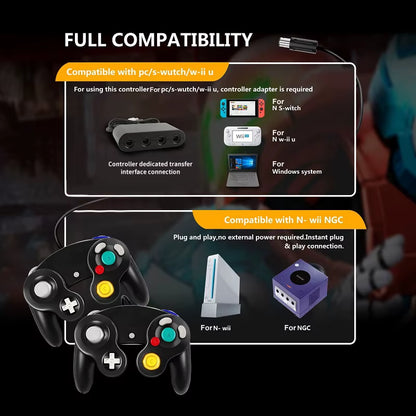 Compatible with Nintendo Switch GC Wired Controller for Gamecube for NGC GC Controle Switch Gamepad Controle