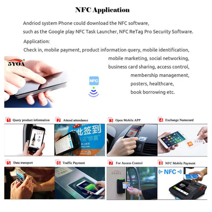 100Pcs/Lot NFC Lable Tag Sticker 13.56Mhz ISO14443A 213 Stickers Universal Lable Ntag213 RFID for All NFC Enabled Phones