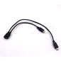 AT 1PCS Micro USB 2.0 Splitter Y 1 Female to 2 Male Data Charge Cable Extension Cord for Phone High Quality Sync Data Cable