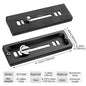 Universal Aluminum Alloy Quick Release Plate Tripod Mount Adapter with 1/4 Screw for Benro Arca Swiss Ball Head and Camera