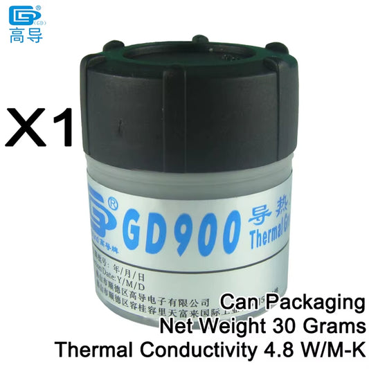 Net Weight 0.5/30/100/150 Grams 900 Thermal Conductive Grease Paste Plaster Heat Sink Compound for CPU GPU MB CN ST HT