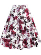 2025 Summer Midi Skirt Runway Vintage Rockabilly Sundress Red Womens Sexy Pinup 50S Cotton Polka Dot Pattern Skater Streetwear