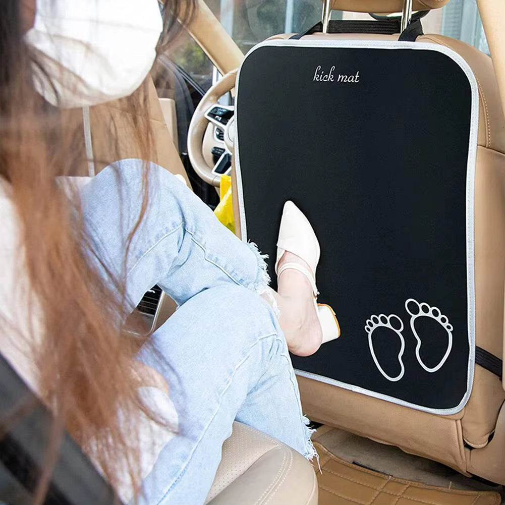 Car Seat Anti-Kick Pad Seat Protector Waterproof Baby Anti-Kick Mat Pad Front Seat Back Clean Car Interior Accessories