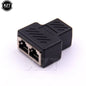 1 to 2 Ways Network LAN Cable Ethernet Female Cat6 RJ45 Splitter Connector Adapter UTP Cat7 5E Conector Switch Adapters Coupler