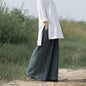 2025 Spring Fashion Cotton Wide Leg Pants plus Size Female Loose Casual Cotton Linen Pants Trouser Autunm Vintage Long Pants