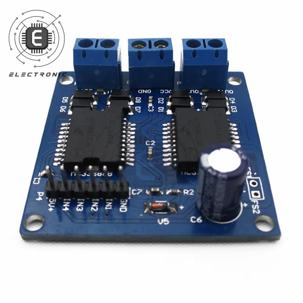 Dual MC33886 DC Motor Driver Module 5A Stepper Motor Driver Board Controller Module for Robot Smart Car