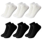6 Pairs Breathable Men'S Socks Short Ankle Elastic Solid Color Mesh High Quality Business Unisex Sokken plus Size EU38-47