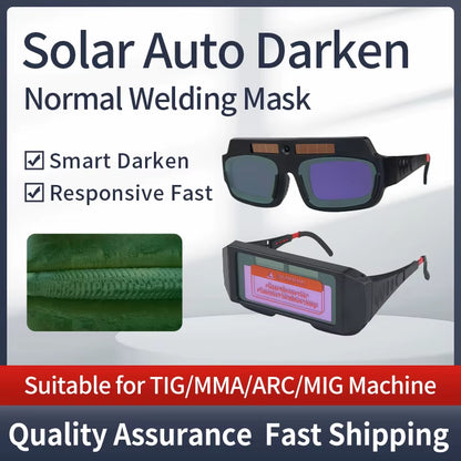 Solar Auto Darkening Eyes Mask True Color Welding Helmet Welding Mask Eyeshade/Patch/Eyes Goggles for Welder Eyes Glasses