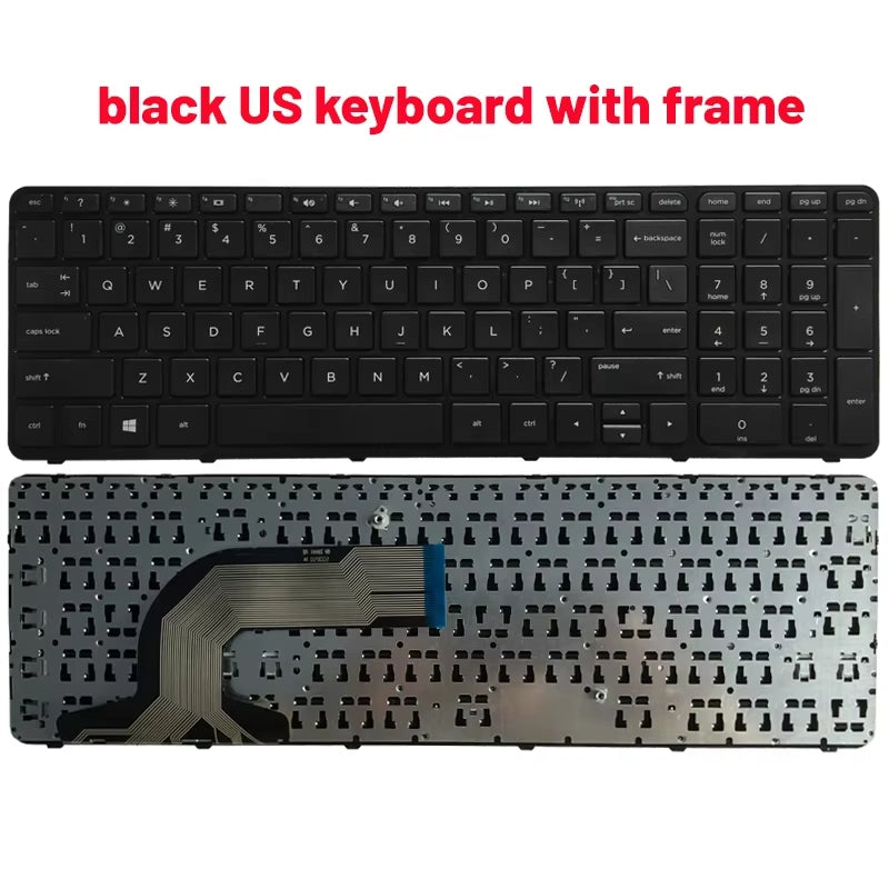 Russian/Us/Uk/Spanish Laptop Keyboard for HP Pavilion 15-N 15-E 15E 15N 15-A 15-A000 15T 15T -N 15-N000 N100 N200 15-E000 E100