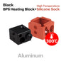 Aluminium Heat Block for J-Head Extruder Hotend 3D Printers High Temp Silicone Socks Parts BP6 Heating Block Accessories