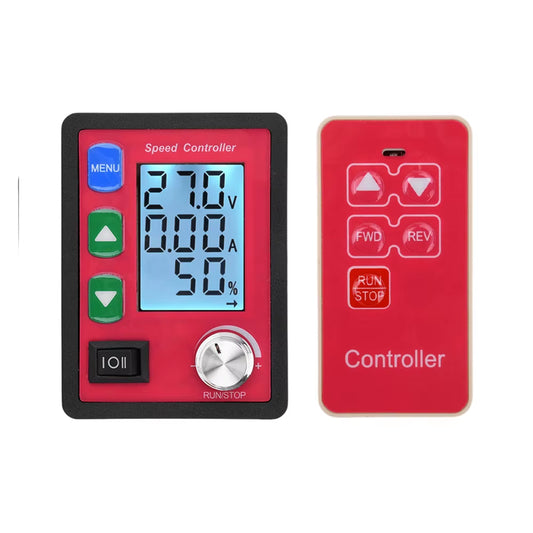 12V 15A Voltage Regulator PWM DC Motor Speed Controller PWM 12V 24V 48V Voltage Amp Display Remote Control Forward Reverse Motor