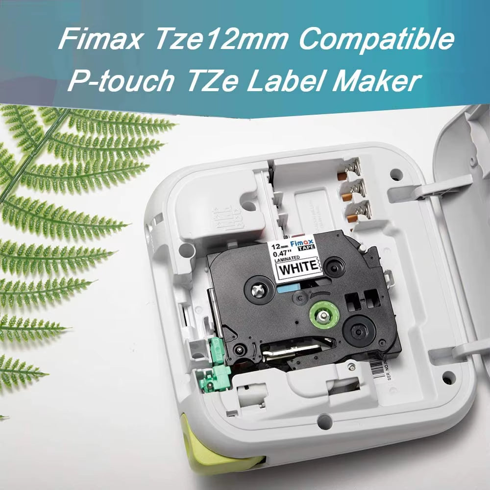 Fimax 31 Colors 231 Label Tape TZE231 431 531 631 12Mm Tape Compatible for  Ptouch Label Maker Ribbon Tze231 for PTH110