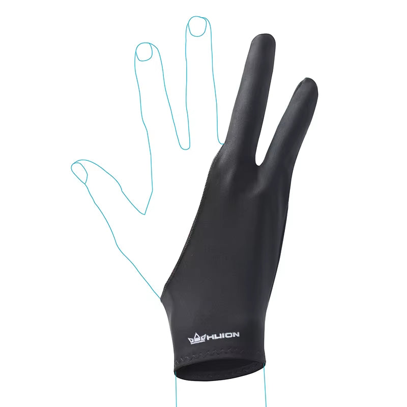 Anti-Fouling Drawing Glove for Graphics Tablet Pen Monitor Digital Drawing Tablet Light Box Tracing Board Free Size 1 PC