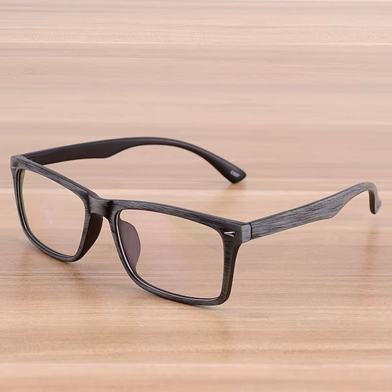 Reven Glasses Men and Women Unisex Wooden Pattern Fashion Retro Optical Spectacle Eyeglasses Glasses Frame Vintage Eyewear