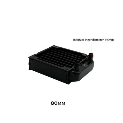 G1/4'' Aluminum Radiator for PC Water Cooling Computer Case GPU CPU RAM Cooler Fan Heatsink 60/80/90/120/240/360Mm Black/White