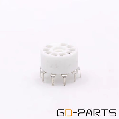 10PCS Ceramic 9Pin B9A PCB MOUNT Tube Socket for 12AX7 12AT7 12AU7 6DJ8 ECC82 5670 6922 Hifi Audio Vintage AMP DIY