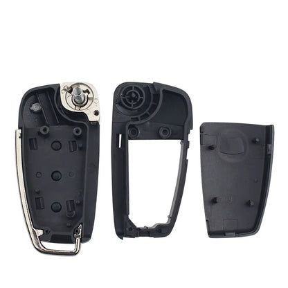 Replacement Folding Flip Remote Car Key Shell Case 3 Button Case for AUDI No Blade