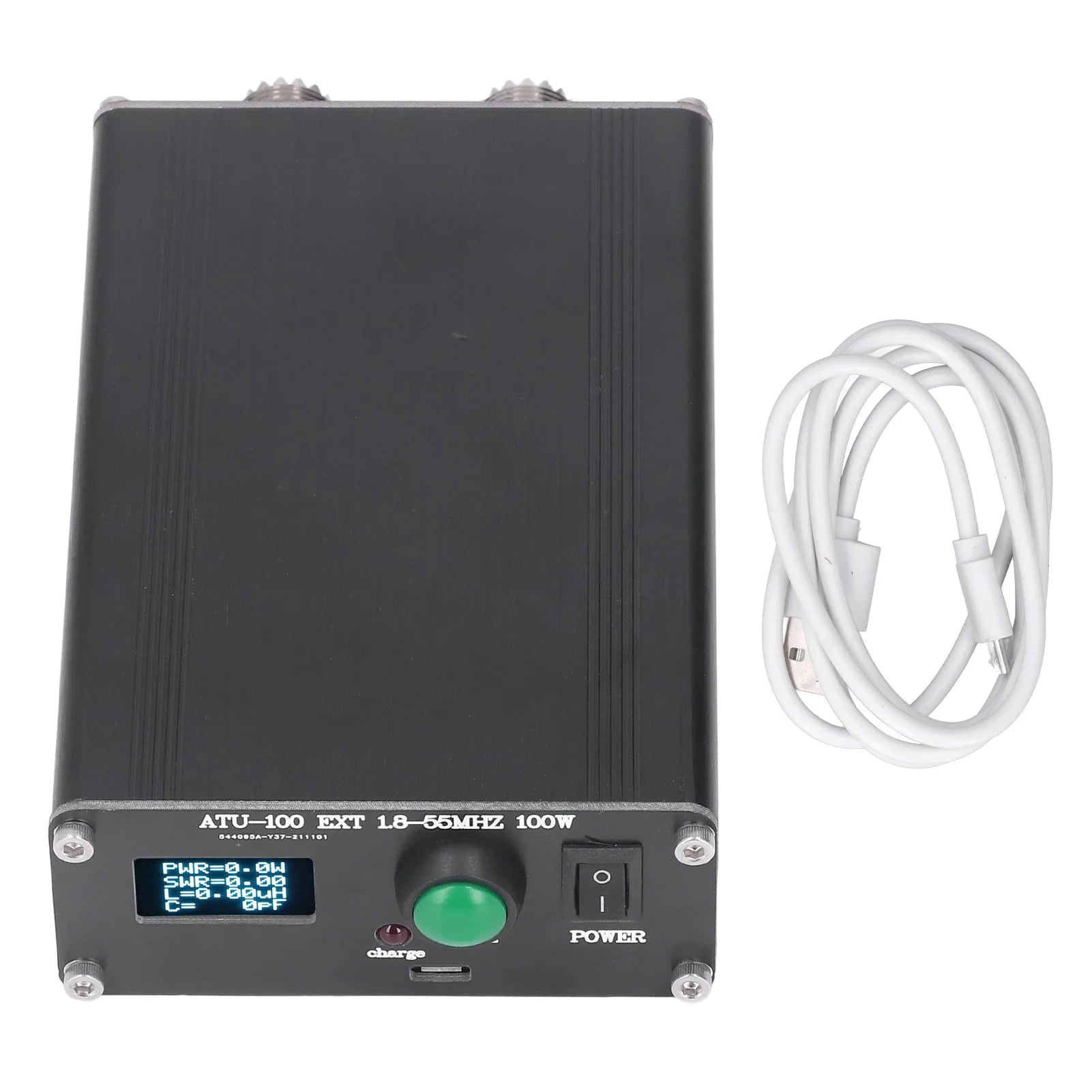 ATU‑100 Antenna Tuner Mini Automatic for Radio Equipment 1.8~55Mhz 0.96IN with Housing