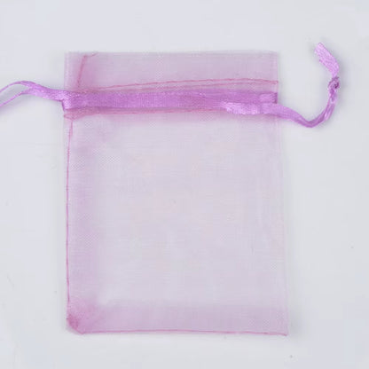 50Pcs/Lot 24 Colors Jewelry Bag Organza Gift Bags for Jewelry Packaging Bags Wedding Gift Storage Drawstring Pouches Wholesale