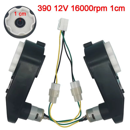 Children'S Electric Car Gearbox with 12V and 6V DC Motor,Kid'S Car Engine 550 and 390, High Speed Motor for Remote Control Car