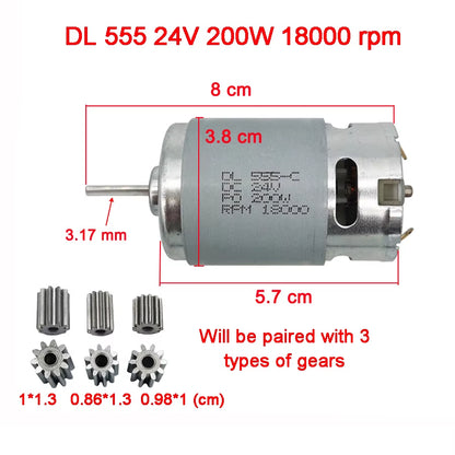 Children'S Electric Car DC Motor, Kid'S Car High Speed Motor,Dl 550 High-Power Motor 570 35000Rpm Engine