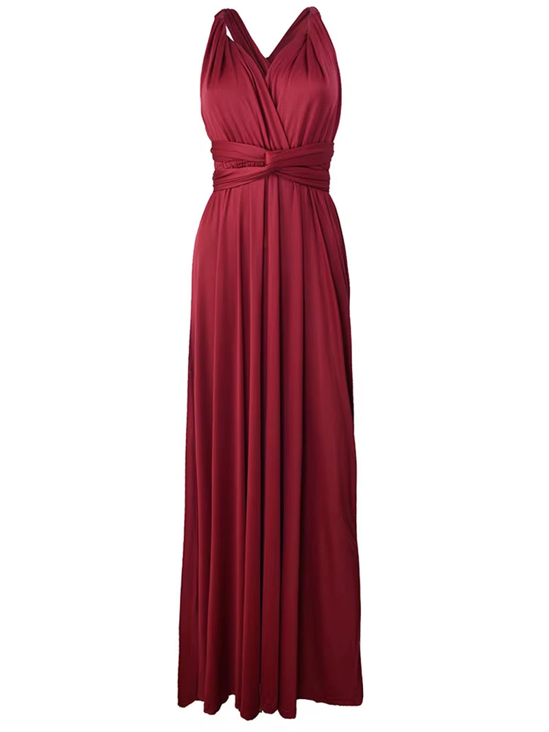 Sexy Women Boho Maxi Club Dress Red Bandage Long Dress Party Multiway Bridesmaids Convertible Infinity Robe Longue Femme