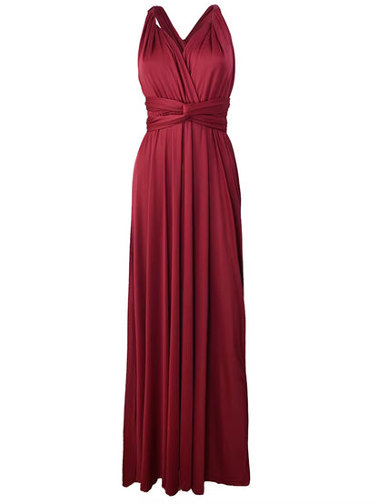 Sexy Women Boho Maxi Club Dress Red Bandage Long Dress Party Multiway Bridesmaids Convertible Infinity Robe Longue Femme