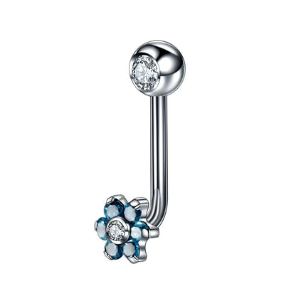 1PC G23 Titanium Opal Crystal Christina Vertical Hood Piercings Lip Rings Sexy Women Piercings Body Jewelry 14G