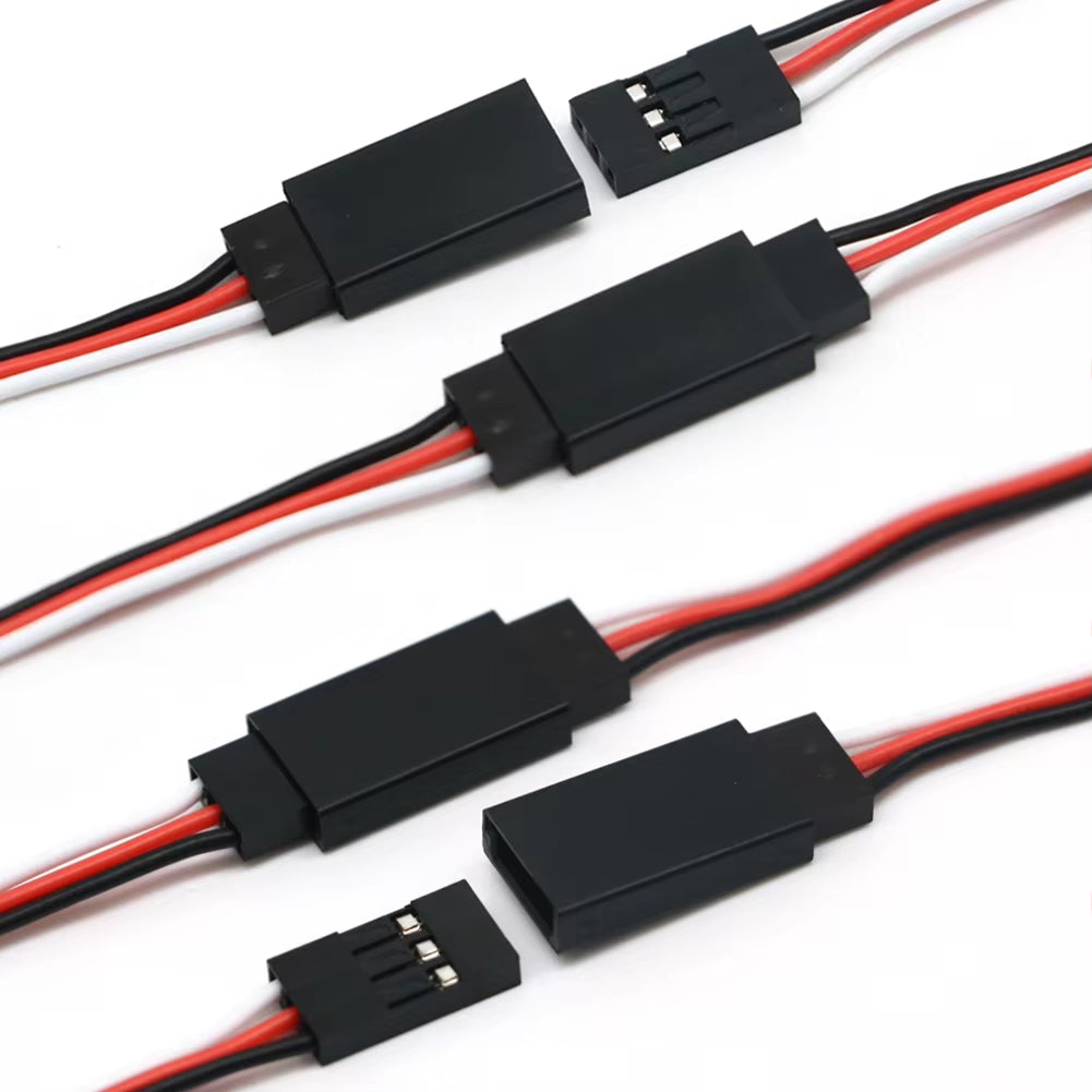 10Pcs/Lot 10Cm 15CM 30CM 50CM 100CM RC Servo Extension Cord Cable Wire 150Mm Lead JR Wholesale