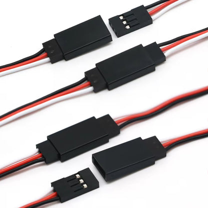 10Pcs/Lot 10Cm 15CM 30CM 50CM 100CM RC Servo Extension Cord Cable Wire 150Mm Lead JR Wholesale
