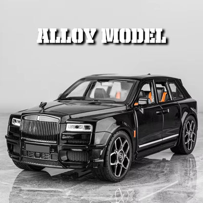 1:32 Luxury Business Car Alloy Model, Unique Decorations of the Car Center Console, Cool Sound and Light, High-End Fun Ornaments