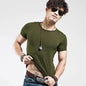 2025 Brand New Men T Shirt Tops V Neck Short Sleeve Tees Men'S Fashion Fitness Hot T-Shirt for Male Man T-Shirt Size 5XL