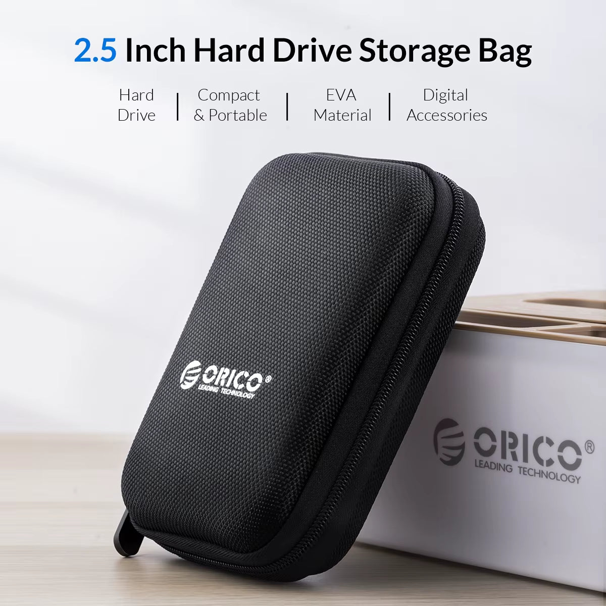 2.5 Inch HDD Box Bag Case Portable Hard Drive Bag for External Portable HDD Hdd Box Case Storage Protection Black/Red/Blue