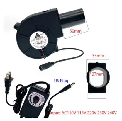 For Delta BFB1012VH 9733 Turbo Centrifugal Fan Blower 12V 1.80A High Speed with Variable Speed Controller for DIY Cooling