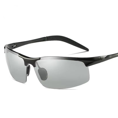 Men Photochromic Polarized Sunglasses Aluminum Frame UV400 Sun Glasses Male Eyewear Driving Goggles