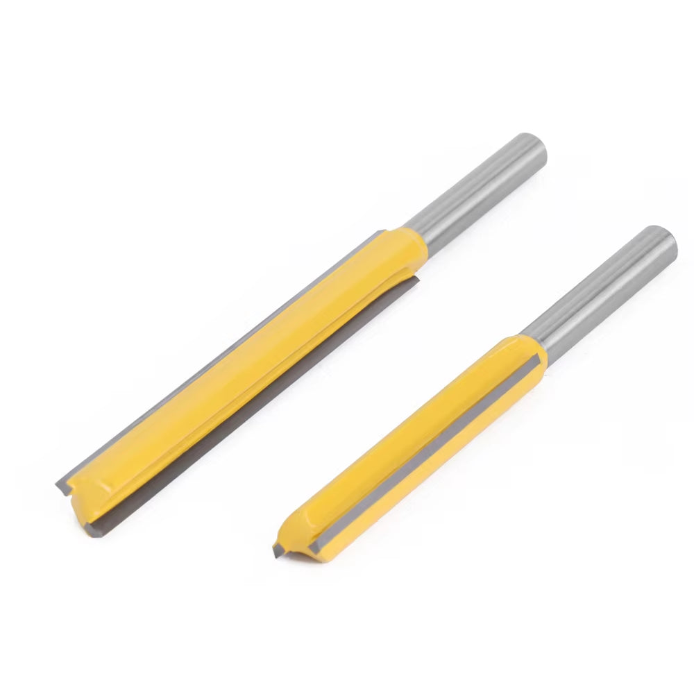 Router Bit 1/4 Shank Extension Long Straight Trimming Knife CNC Bit Milling Cutters for Wood Edge Cutting MC01002