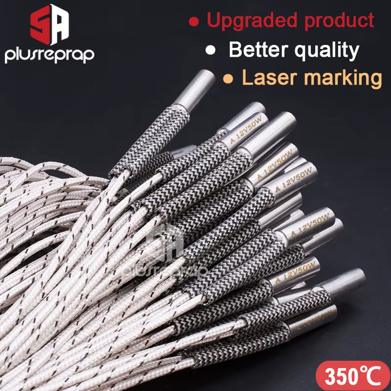 6X16 6X20 6X30Mm Ceramic Cartridge Heater 12V 24V 40W 50W 60W 70W for CNC 3D Printer Print Head Hotend J-Head