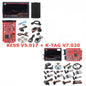Online 2.80 EU Red  V5.017 OBD2 Manager Remap Kit KTAG V7.020 4 LED BDM Frame 22Pcs Adapters K-TAG 2.25 ECU Flash Tool
