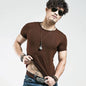 2025 Brand New Men T Shirt Tops V Neck Short Sleeve Tees Men'S Fashion Fitness Hot T-Shirt for Male Man T-Shirt Size 5XL