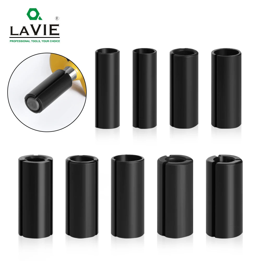 LA VIE 1Pc CNC Router Bit High Precision Adapter Collet Milling Cutter Tool Adapters Holder 6Mm 6.35Mm 8Mm 10Mm 12Mm 12.7Mm 4001